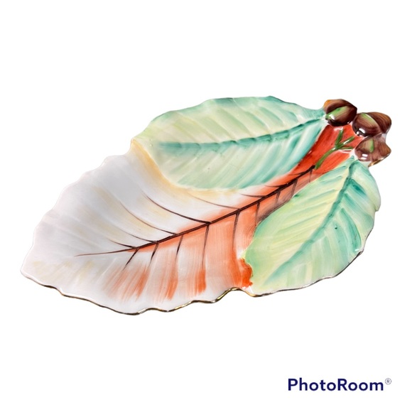 Other - Vintage Japanese Leaf Dish